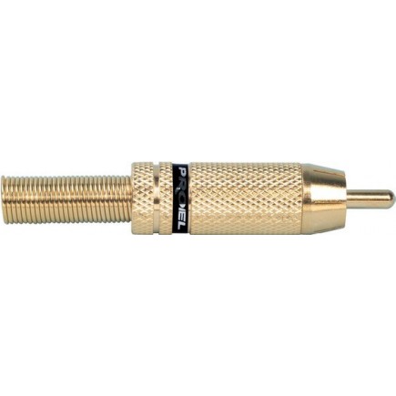 PROEL STAGE MRCA30BK PROEL RCA CONNECTORS wtyk męski RCA do montażu na kablu